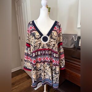 Melissa Paige bohemian blouse.  V-Neck